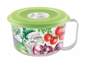 БЫТПЛАСТ Контейнер - кружка для бульона 1,1л. 4312270 микс