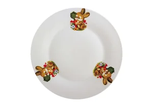 КОРАЛЛ Тарелка десертная 18см Кролик с морковкой ZHL-1245/18