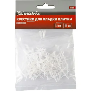 Matrix Крестики, 1,5 мм, для кладки плитки, 100 шт 88084