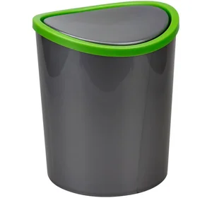 М-ПЛАСТИКА Контейнер для мусора 1,6 л. М 2490 металлик