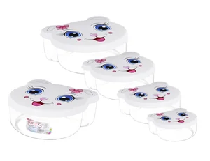 ЭЛЬФПЛАСТ Набор контейнеров Pets 479 микс