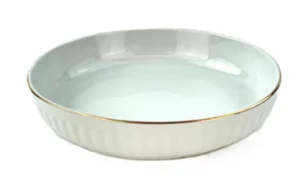 Maghsoud Блюдо круглое Ларен 220*220*45 отводка золотом 418-S