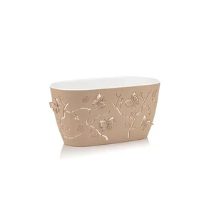 DD STYLE Кашпо цветочный 3,6 л. 698 бежевый