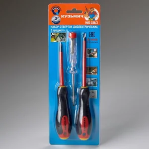 Кузьмич Набор изолированных отверток и тестера 3 предмета НИ2-036/3