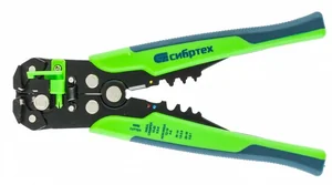 СИБРТЕХ Щипцы для зачистки электропроводов, функция обрезания проводов 17734