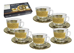 ГУСЬ ХРУСТАЛЬНЫЙ Набор чайный 12 пр.Греческий узор EAV03-1337/391/S