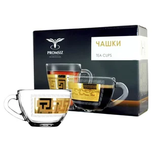 ГУСЬ ХРУСТАЛЬНЫЙ Набор кружек 6 шт. Греческий узор EAV03- 1416/S