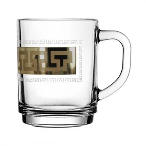 ГУСЬ ХРУСТАЛЬНЫЙ Набор кружек (2шт.) 250 мл. Греческий узор GE03- 5029/S/O