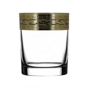 ГУСЬ ХРУСТАЛЬНЫЙ Набор стаканов для виски Версаче 255 мл. GE08-405