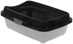 DD STYLE Лоток для животных 238 черно-серебристый