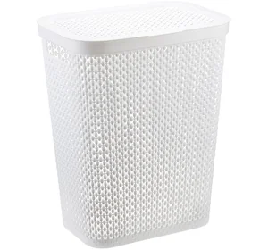 М-ПЛАСТИКА Корзина для белья 35 л. Пирула М 2614 белый