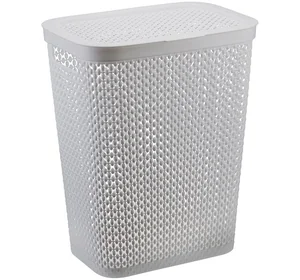 М-ПЛАСТИКА Корзина для белья 35 л. Пирула М 2614 смоки