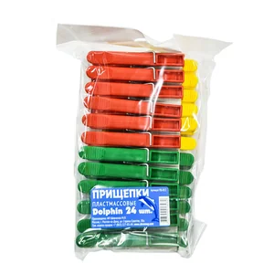 ДАЛИ ЮГ Набор прищепок бельевых 24 шт. DOLPHIN ПБ-012 микс