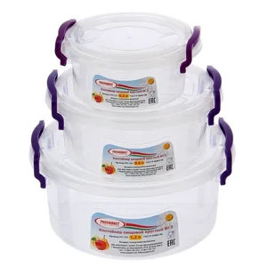 РОССПЛАСТ Набор контейнеров 3шт. РП 154