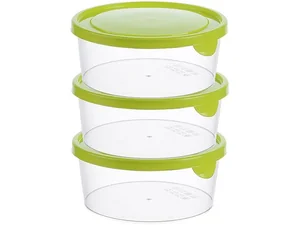 М-ПЛАСТИКА Набор ёмкостей для продуктов 0,5 л.* 3шт. М 1440 салатовый