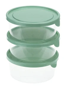 М-ПЛАСТИКА Набор ёмкостей для продуктов 0,5 л.* 3 шт. М 1440 фисташковый