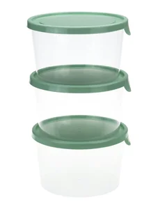 М-ПЛАСТИКА Набор ёмкостей для продуктов 0,75 л.* 3 шт. М 1441 фисташковый