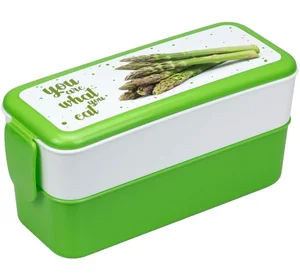 М-ПЛАСТИКА Контейнер для обеда (0,5 + 0,5 л) Спаржа М 1233