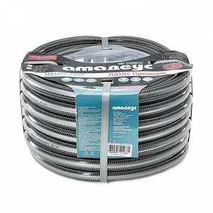 ГИДРОАГРЕГАТ Шланг поливочный 3/4 дюйма, 25 м, армированный, 3-х слойный АМАДЕУС ЛЮКС премиум (набор коннекторов )
