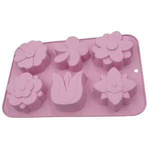 ALPENKOK Форма 26х17 см Цветочное настроение AK-6044S темно-розовая