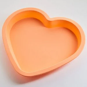 ALPENKOK Форма 28,5х25,5х3,3см  AK-6103S Сердце поэта персиковая