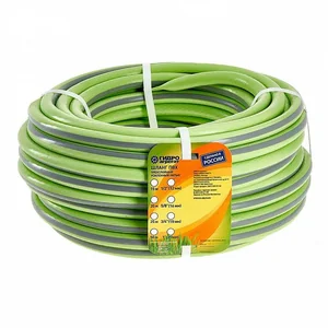 ГИДРОАГРЕГАТ Шланг поливочный Гидроагрегат 1/2 дюйма, 25 м, армированный, 3-х слойный салатовый с серой полосой