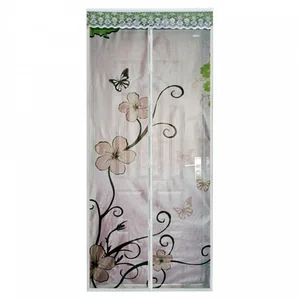 УЮТОМАНИЯ Сетка антимоскитная универсальная 100x220см с магнитными замками УТ 4005 Цветок белая