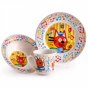 DELTA Набор посуды д/завтрака 3 пр. Три кота. Нотки КРС 820