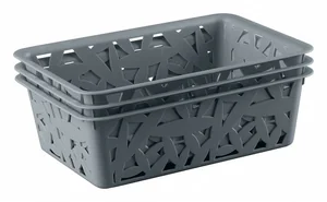БЫТПЛАСТ Комплект корзинок 200*142*80 мм. 4312373 микс