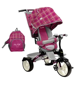 НИКА Велосипед детский ВД5/1 вишневый в клетку