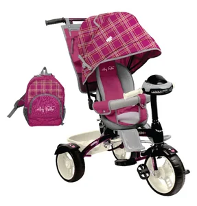 НИКА Велосипед детский ВД5М/1 вишневый в клетку