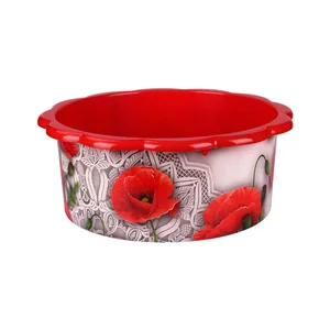 АЛЬТЕРНАТИВА Таз 20 л. Маки люкс М 3100 декор