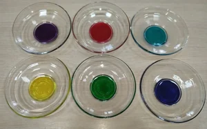 PASABAHCE Набор блюдец (6шт.) 10,3 см. 752 ВМ радуга