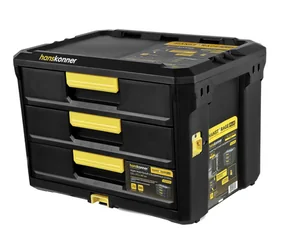 HANSTORAGE Ящик модульный 3 выдвижных отсека, система хранения PLUS, 525x372x367мм HSP3DR