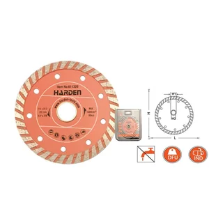 HARDEN Диск алмазный турбоволна 180X22.2 611324