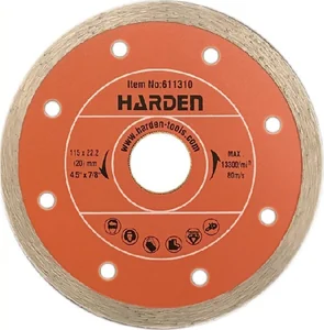 HARDEN Диск алмазный 125X22.2 611312