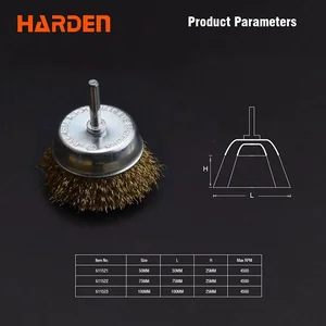 HARDEN Чашка зачистная проволочная для дрели 50мм 611528