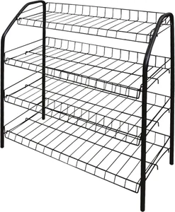 НИКА Этажерка для обуви ЭТ1/Ч черный