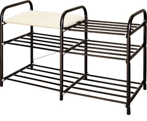 НИКА Этажерка для обуви «Люкс» ЭТЛ3/Ч черный