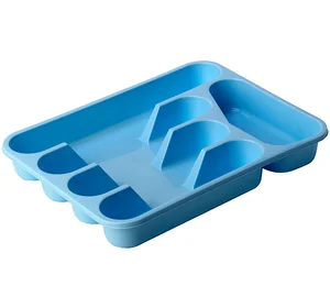 М ПЛАСТИКА Лоток для столовых приборов М 1140 голубой