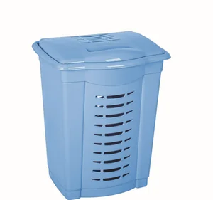 DD STYLE Корзина для белья 50 л. 05001 голубой перламутр