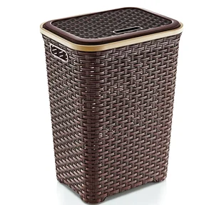 DD STYLE Корзина для белья 60 л. 05004 коричневый