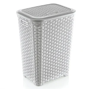 DD STYLE Корзина для белья 60 л. 05004 белый