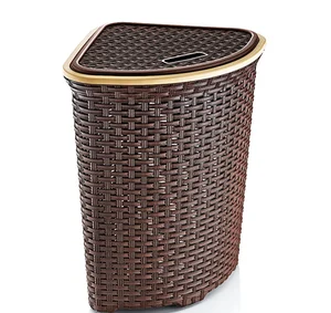 DD STYLE Корзина для белья 52 л. 05005 коричневый