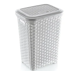 DD STYLE Корзина для белья 45 л. 05006 белый