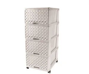 DD STYLE Комод 4 секции Сетка белый мрамор 04044