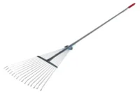 АГРОИНСТРУМЕНТ Грабли 15 зубьев веерные, проволочные раздвижные (оцинкованные) на металлической ручке