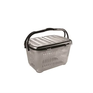 DD STYLE Корзина для пикника 03101 черный/серебристый