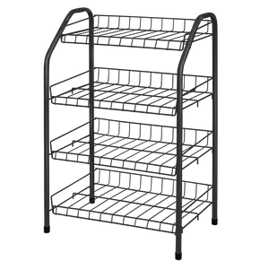 НИКА Этажерка для обуви ЭТ2/Ч черный
