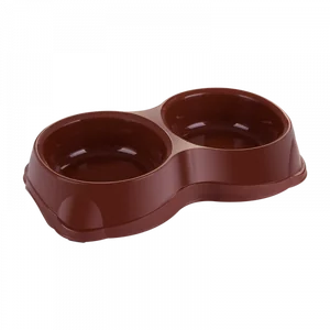 DD STYLE Миска для животных 2*0.25 л. 248 светло-серый